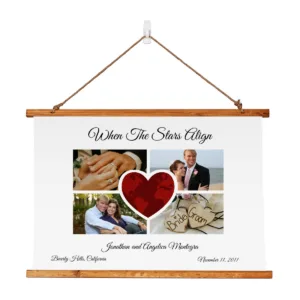 Custom Anniversary/Wedding Wall Tapestry Gift