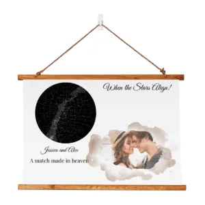 Custom Special Occasion Stars Aligned Wall Tapestry